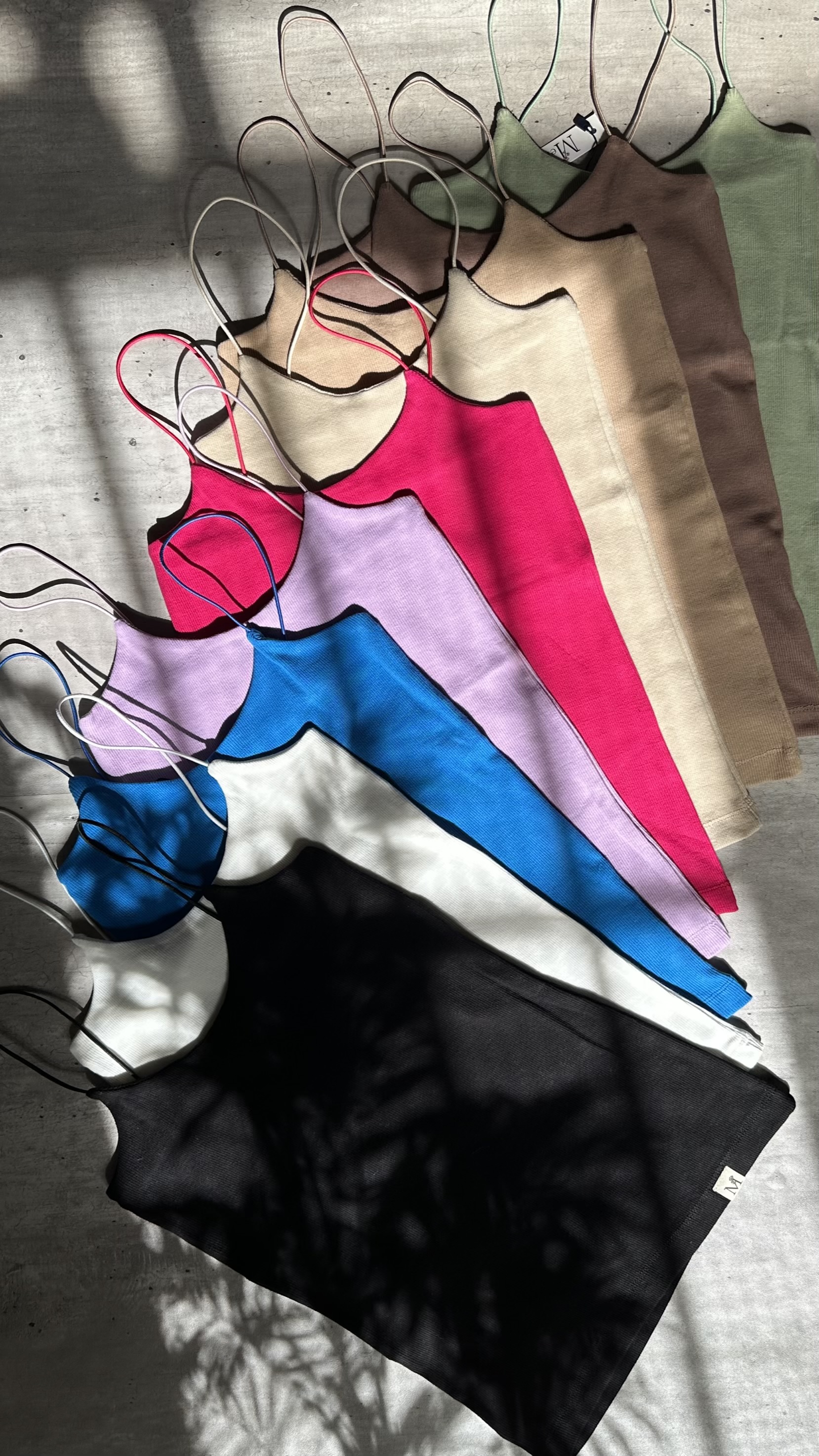 تاپ زنانه کشبافت بند ماکارونی