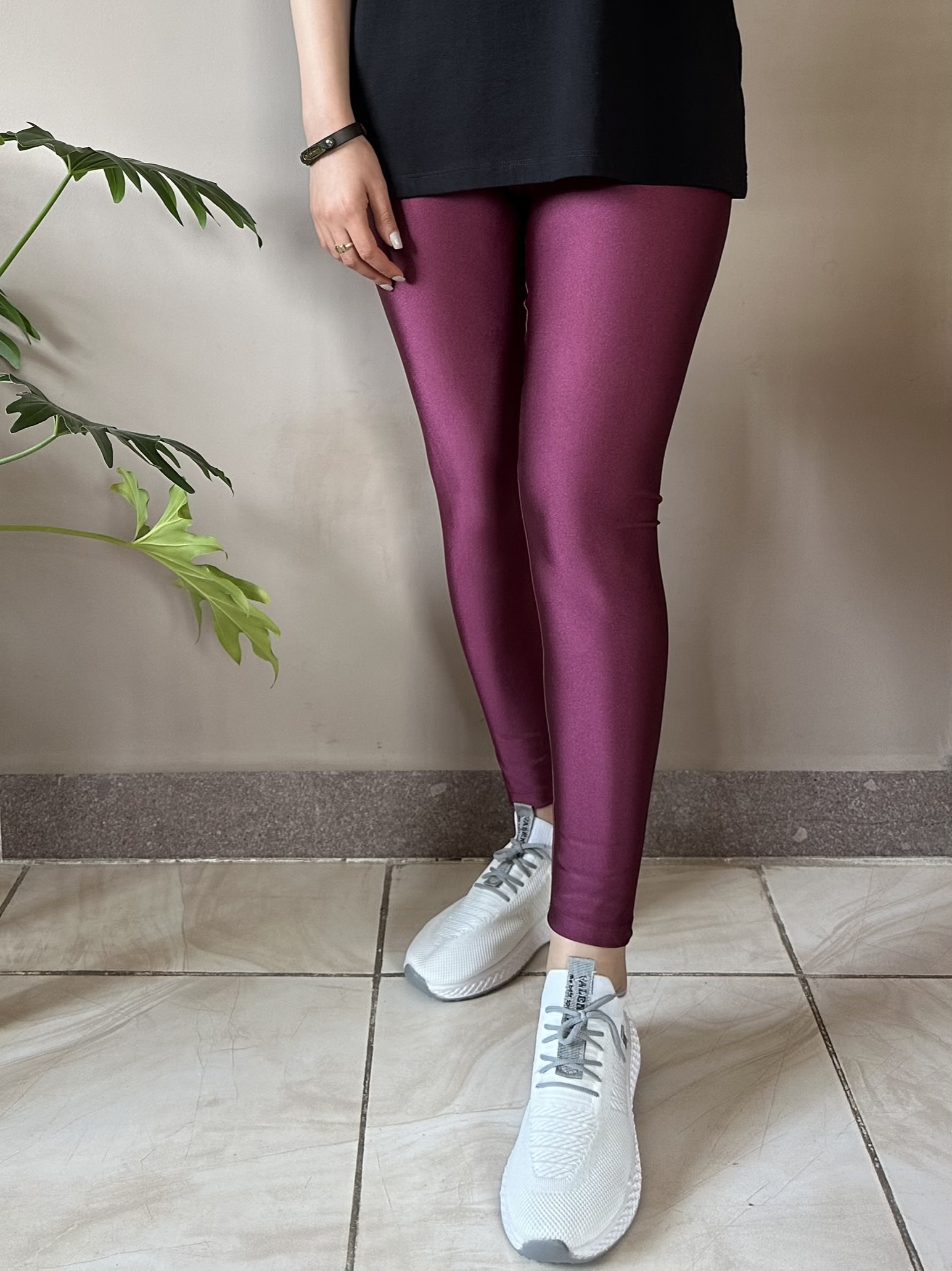 لگ زنانه براق پارچه ترک کمر پهن گنی