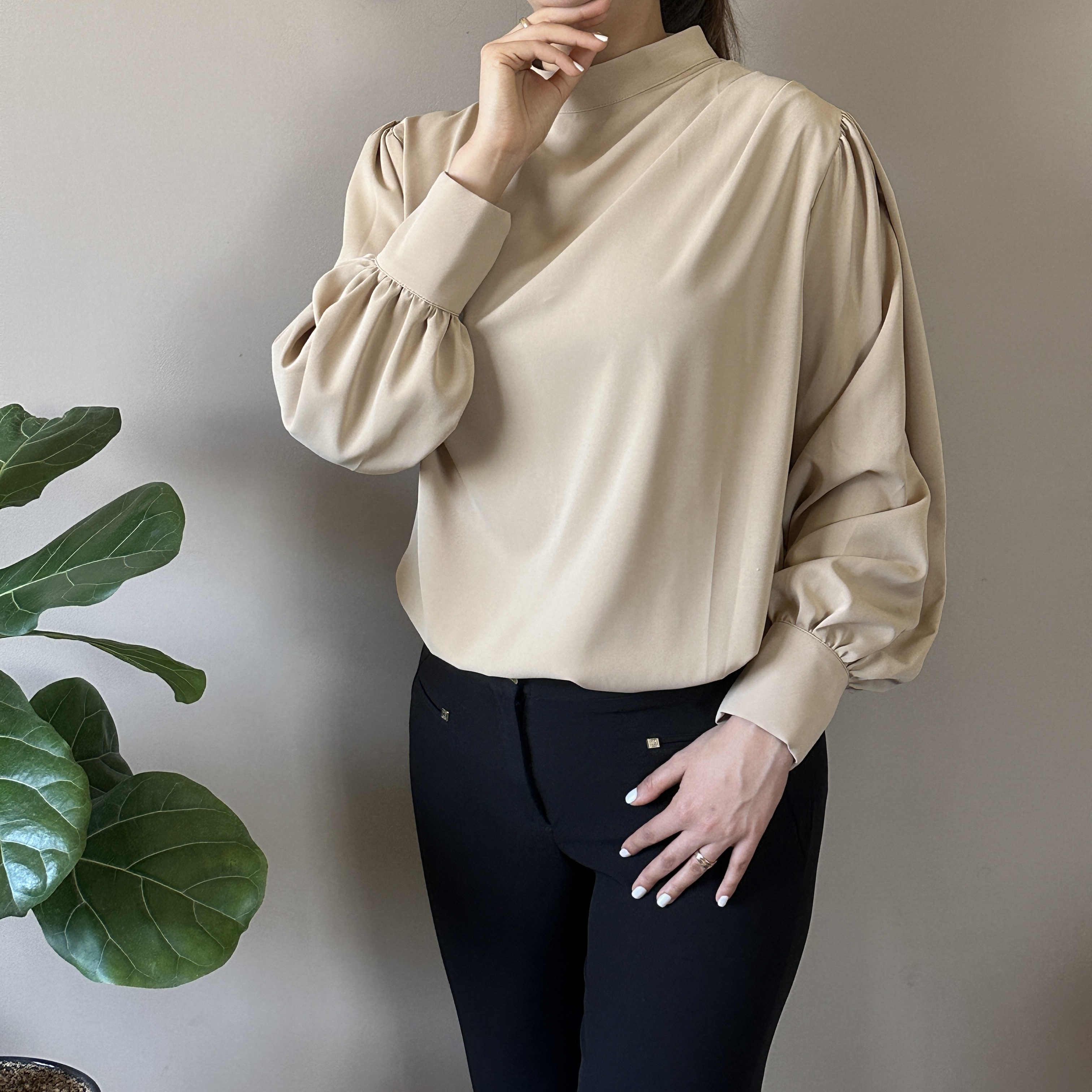 شومیز زنانه مجلسی پارچه کرپ الیزه