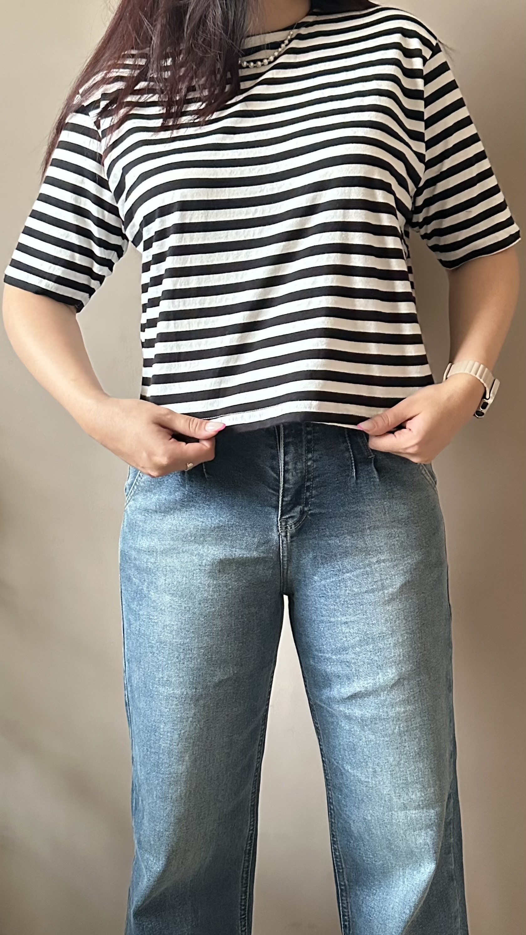 کراپ دخترانه وارداتی مدل راه راه