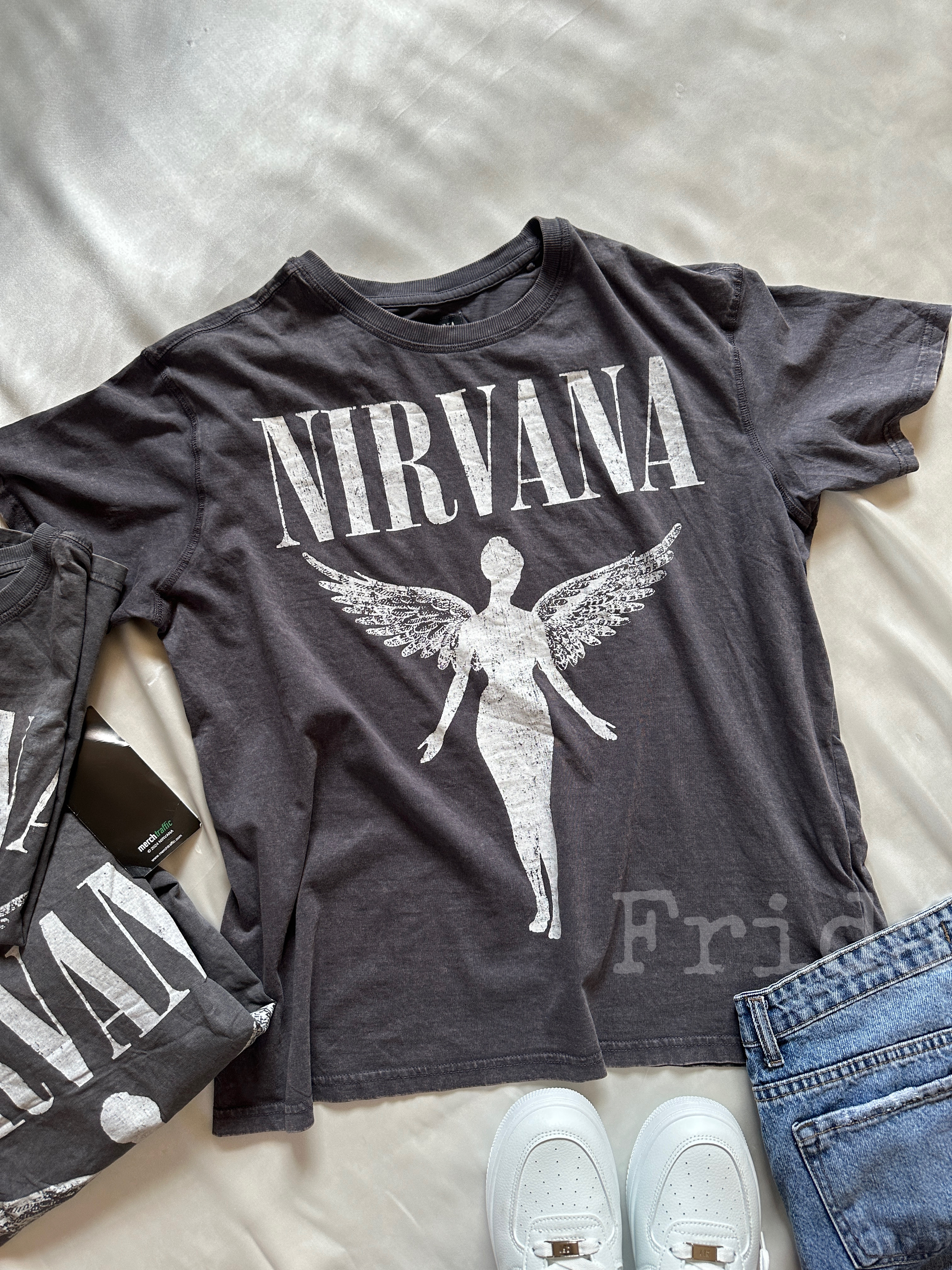 تیشرت یونیسکس NIRVANA- مدل اورسایز با چاپ باکیفیت